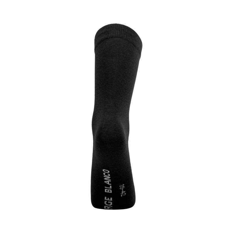 Lot de 10 Paires de Chaussettes homme Ville Casual, Mode Noir/Gris anthracite chiné Uni - Serge Blanco