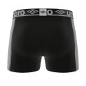 Lot de 3 Boxers homme Polyamide Kaki/Orange/Noir/Beu foncé/Jaune/Gris Uni - Umbro