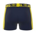 Lot de 3 Boxers homme Polyamide Kaki/Orange/Noir/Beu foncé/Jaune/Gris Uni - Umbro
