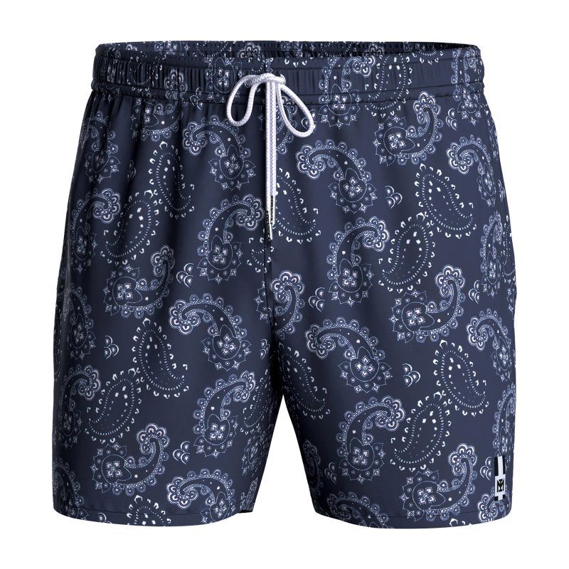 Maillot de bain homme Poches, Séchage rapide Imprimé Bleu foncé - Impetus