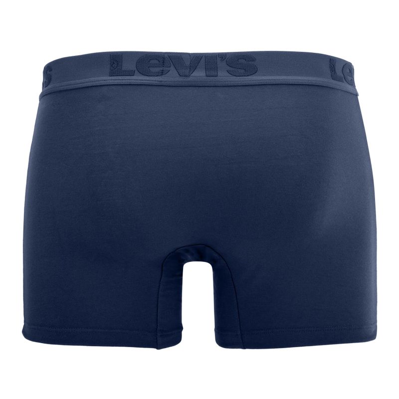 Lot de 3 Boxers Premium Homme Coton Bleu Unis - Levis