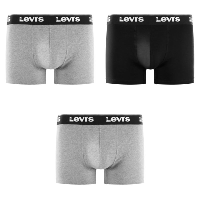 Lot de 3 boxers homme Coton Gris/Noir - Levis