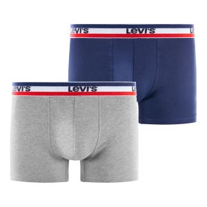 Lot de 2 boxers homme Coton Gris/Bleu- Levis