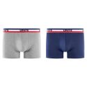 Lot de 2 boxers homme Coton Gris/Bleu- Levis