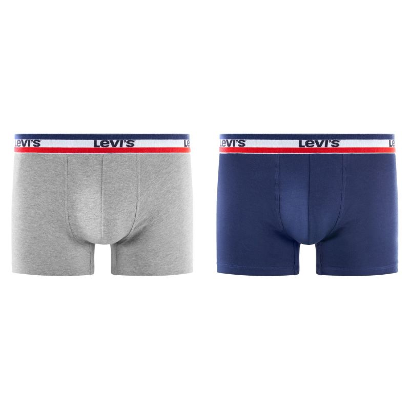 Lot de 2 boxers homme Coton Gris/Bleu- Levis