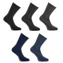 Lot de 5 Paires de Chaussettes homme Noir/Bleu Marine/Gris - Pierrecardin