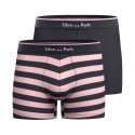 Lot de 2 Boxers homme Coton Bleu/Rose - Eden Park