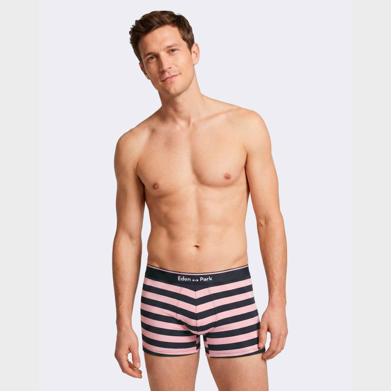 Lot de 2 Boxers homme Coton Bleu/Rose - Eden Park