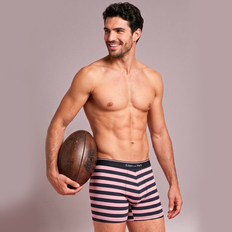 Lot de 2 Boxers homme Coton Bleu/Rose - Eden Park