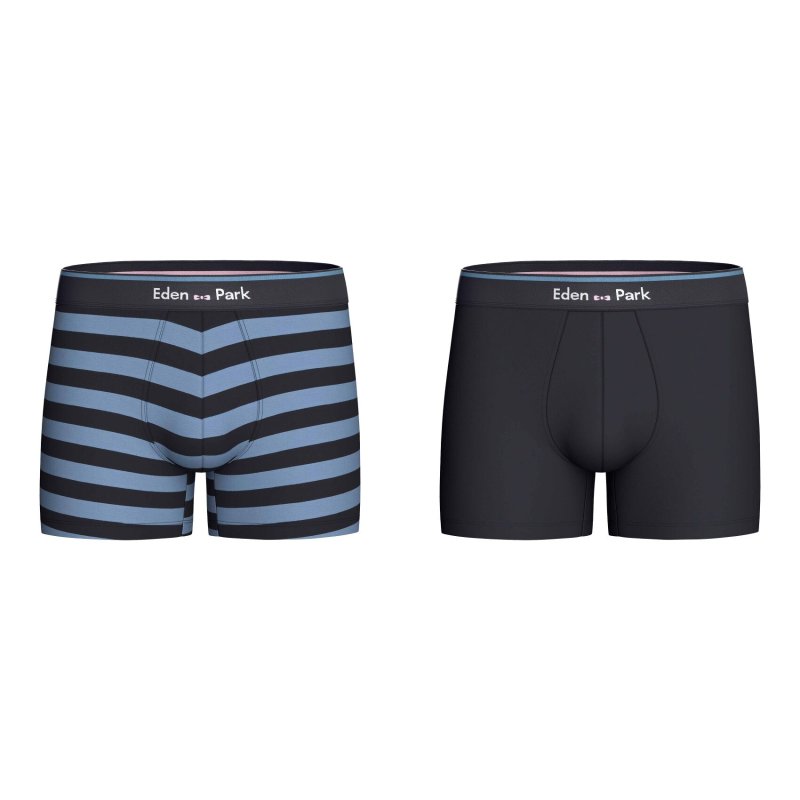 Lot de 2 Boxers homme Coton Bleu - Eden Park