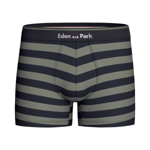 Lot de 2 Boxers homme Coton Noir/Kaki - Eden Park