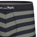 Lot de 2 Boxers homme Coton Noir/Kaki - Eden Park