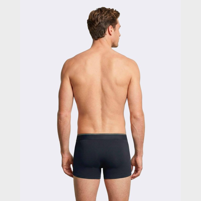 Lot de 2 Boxers homme Coton Noir/Kaki - Eden Park