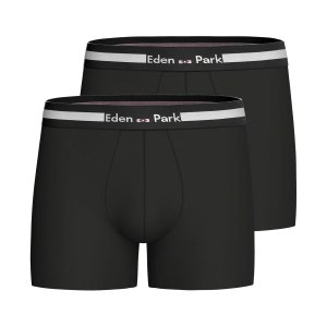 Lot de 2 Boxers homme Coton Noir/Blanc/Rose - Eden Park