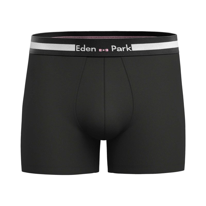 Lot de 2 Boxers homme Coton Noir/Blanc/Rose - Eden Park