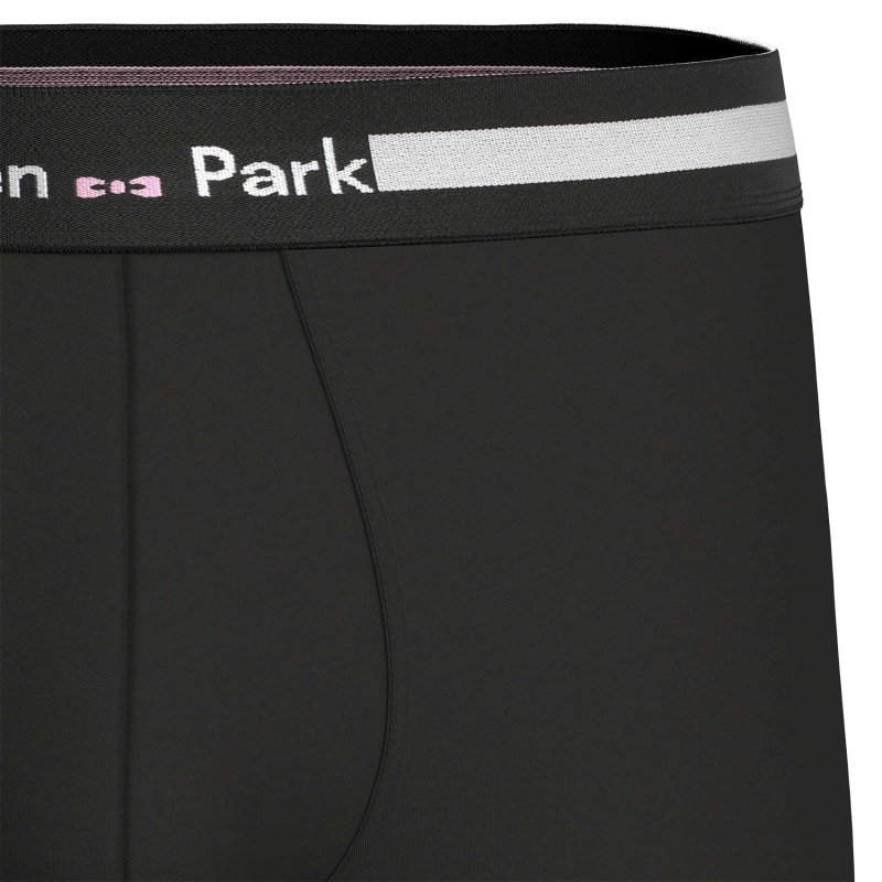 Lot de 2 Boxers homme Coton Noir/Blanc/Rose - Eden Park