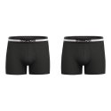Lot de 2 Boxers homme Coton Noir/Blanc/Rose - Eden Park