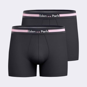 Lot de 2 Boxers homme Coton Bleu/Rose/blanc - Eden Park