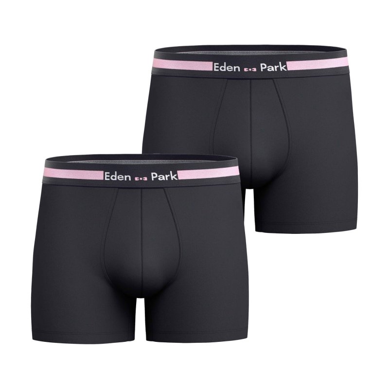 Lot de 2 Boxers homme Coton Bleu/Rose/blanc - Eden Park