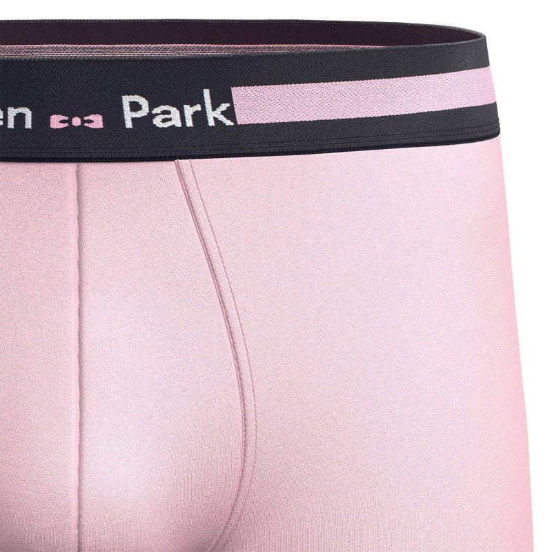 Lot de 2 Boxers homme Coton Noir/Rose - Eden Park