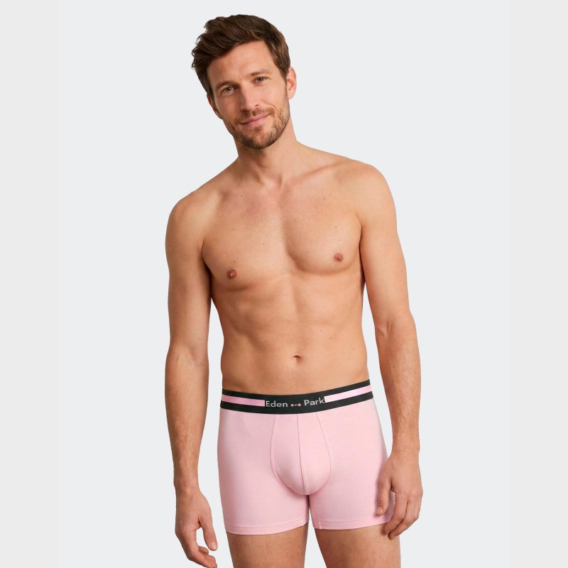 Lot de 2 Boxers homme Coton Noir/Rose - Eden Park