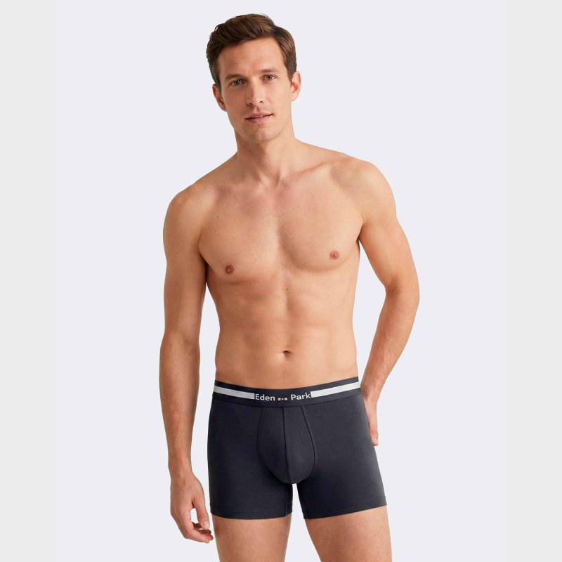 Lot de 2 Boxers homme Coton Bleu/Noir/Blanc/Rose - Eden Park