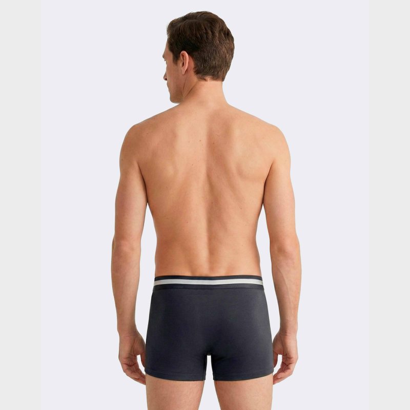 Lot de 2 Boxers homme Coton Bleu/Noir/Blanc/Rose - Eden Park