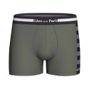 Lot de 2 Boxers homme Coton Kaki/Noir - Eden Park