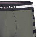 Lot de 2 Boxers homme Coton Kaki/Noir - Eden Park