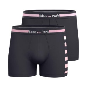 Lot de 2 Boxers homme Coton Bleu/Rose/Rose - Eden Park