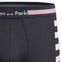 Lot de 2 Boxers homme Coton Bleu/Rose/Rose - Eden Park