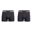 Lot de 2 Boxers homme Coton Bleu/Rose/Rose - Eden Park