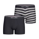 Lot de 2 Boxers homme Coton Bleu/Blanc - Eden Park
