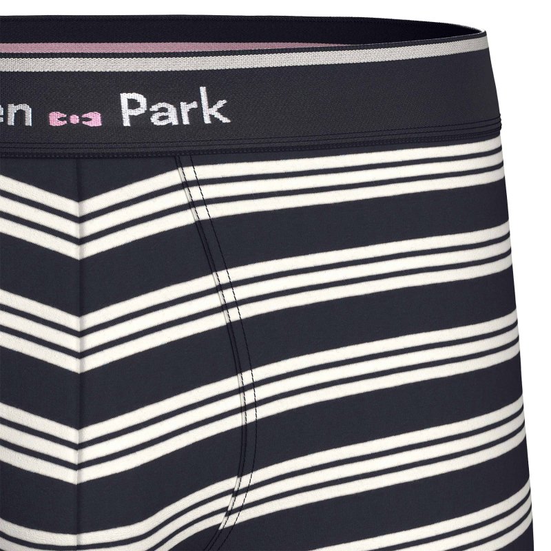 Lot de 2 Boxers homme Coton Bleu/Blanc - Eden Park