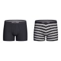 Lot de 2 Boxers homme Coton Bleu/Blanc - Eden Park