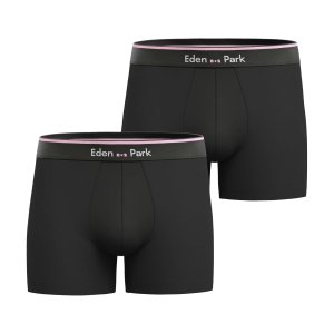 Lot de 2 Boxers homme Coton Noir/Rose/Bleu - Eden Park