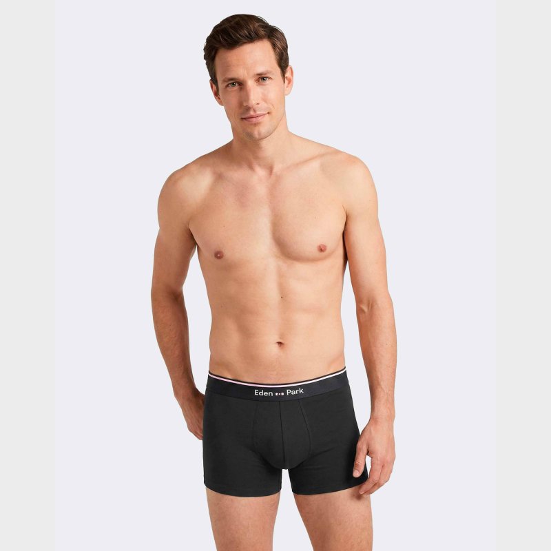 Lot de 2 Boxers homme Coton Noir/Rose/Bleu - Eden Park