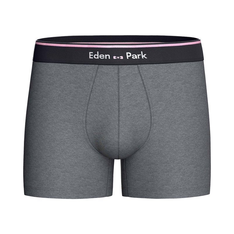 Lot de 2 Boxers homme Coton Gris/Bleu/Rose - Eden Park