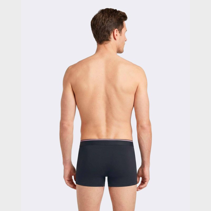 Lot de 2 Boxers homme Coton Gris/Bleu/Rose - Eden Park