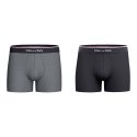 Lot de 2 Boxers homme Coton Gris/Bleu/Rose - Eden Park