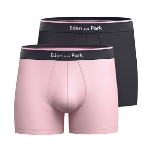 Lot de 2 Boxers homme Coton Bleu/Rose - Eden Park
