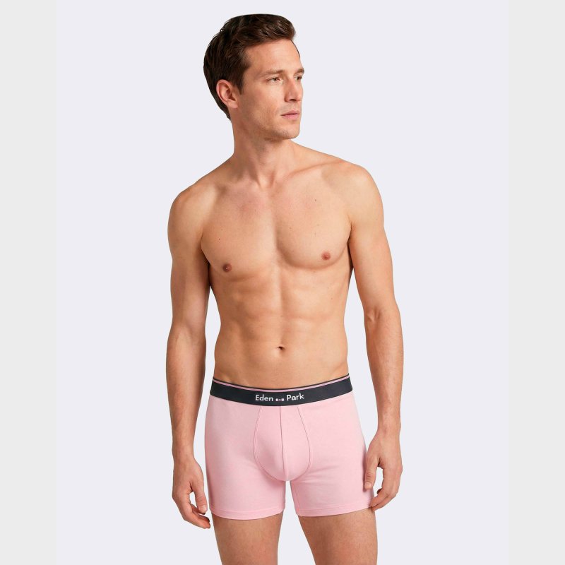 Lot de 2 Boxers homme Coton Bleu/Rose - Eden Park